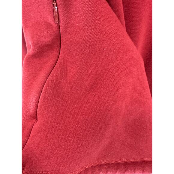 Athleta Cozy Karma Asym Pullover Sweatshirt Red Sz 1X Women’s Fleece - Picture 10 of 10